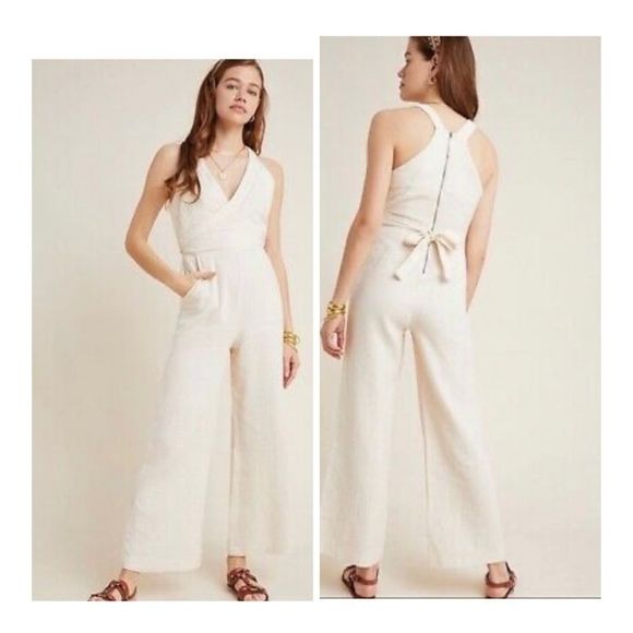 NWOT Anthropologie Halterneck Jumpsuit size 8 and 10 - Picture 1 of 8